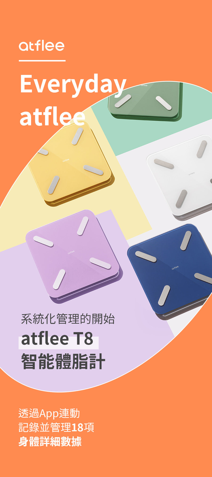 系統化管理的開始 atflee T8智能體脂計